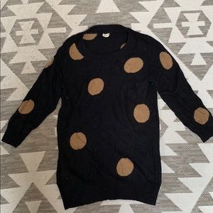 J. Crew polka dot sweater XS